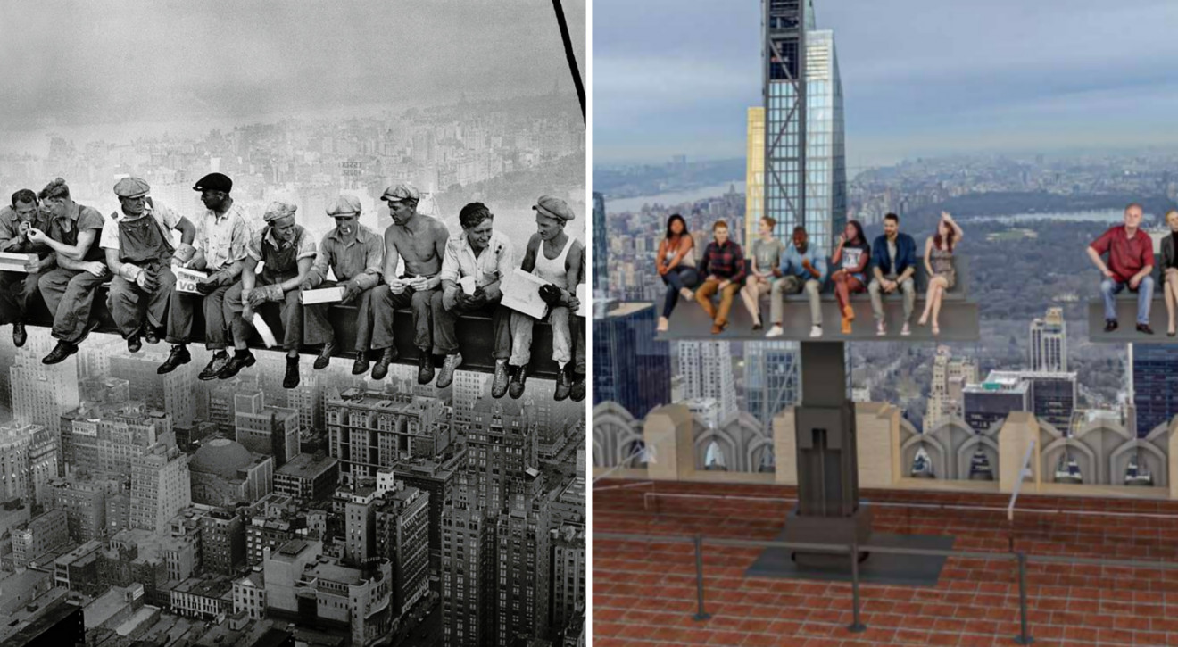 Widok na Manhattan z kultowej belki Rockefeller Center - powstaje nowa turystyczna atrakcja Nowego Jorku