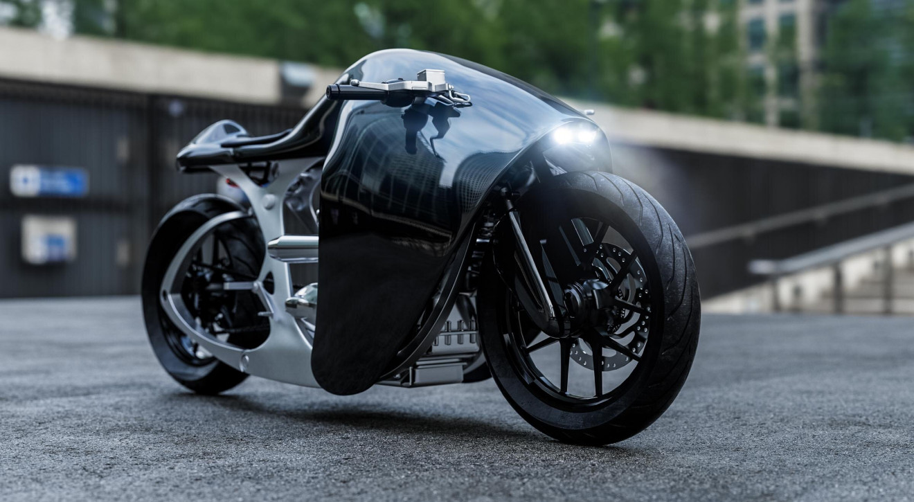 Motocykl przypominający płaszczkę zachwyca futurystycznym designem