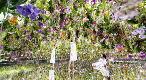 Pływający ogród orchidei w Tokyo - Matka Natura i nowe technologie w mistrzowskim duecie