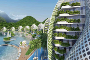Nautilus Eco-Resort, ekologiczny kurort na Filipinach/fot. Vincent Callebaut Architectures
