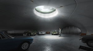 Wizualizacja garażu Subterranean car showroom/fot. Arup