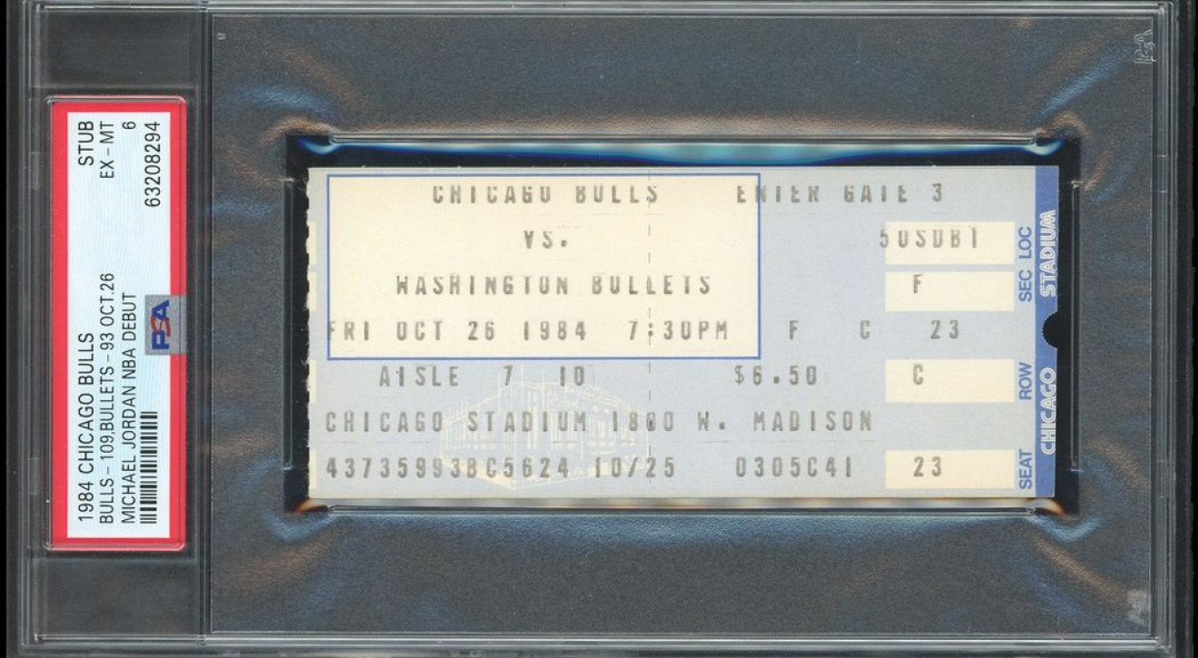 Bilet na debiutancki mecz Michaela Jordana sprzedany na aukcji za historyczną cenę