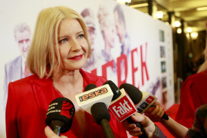 Małgorzata Kożuchowska na premierze filmu "Gierek" / PAP 