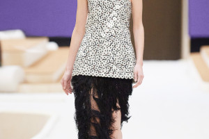Chanel haute couture wiosna-lato 2022 - LOOK 38/ materiały prasowe Chanel 