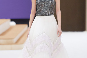 Chanel haute couture wiosna-lato 2022 - LOOK 42/ materiały prasowe Chanel 
