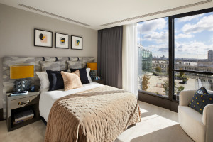 Luksusowy penthouse z widokiem na London Eye - sypialnia gościnna / Canary Wharf Group