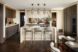 Luksusowy penthouse w Londynie - kuchnia z wyspą / Canary Wharf Group