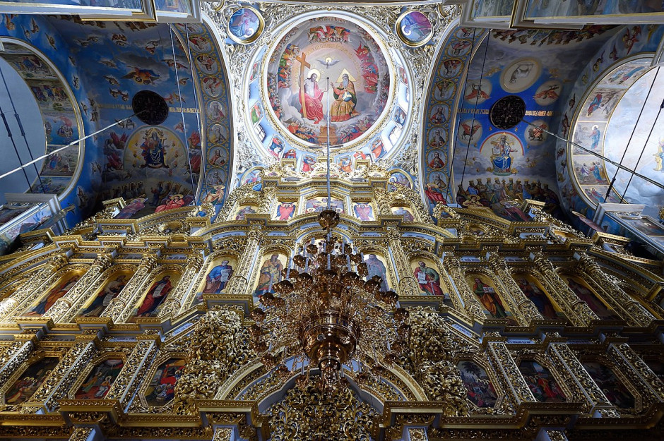 Wnętrza Ławry Peczerskiej w Kijowie / Wikimedia Commons