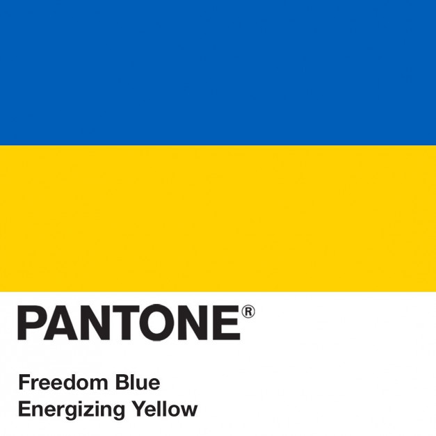 Pantone oddaje hołd Ukrainie / Instagram @pantone