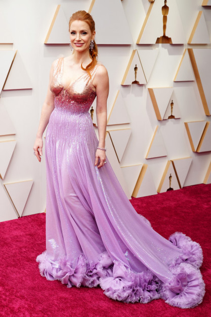OSCARY 2022: Jessica Chastain w sukni Gucci / Getty Images