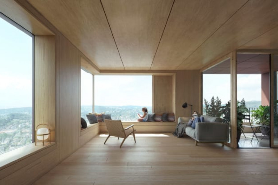 Wizualizacja wnętrza w kompleksie mieszkalnym Rocket&Tigreli/fot. Schmidt Hammer Lassen Architects