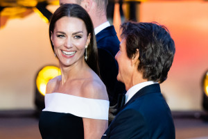 Kate Middleton i Tom Cruise na premierze "Top Gun: Maverick" / Getty Images