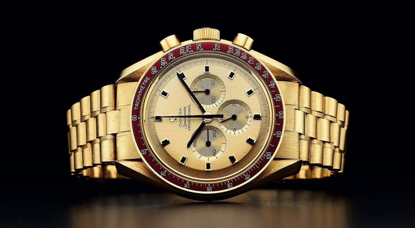 Złoty zegarek Omega Speedmaster astronauty Apollo 11 rozbił bank na aukcji. "Sprzedaż osiągnęła nową stratosferę!"