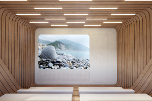  Nowy superjacht z pracowni Zaha Hadid Architects - sala multimedialna / materiały prasowe 