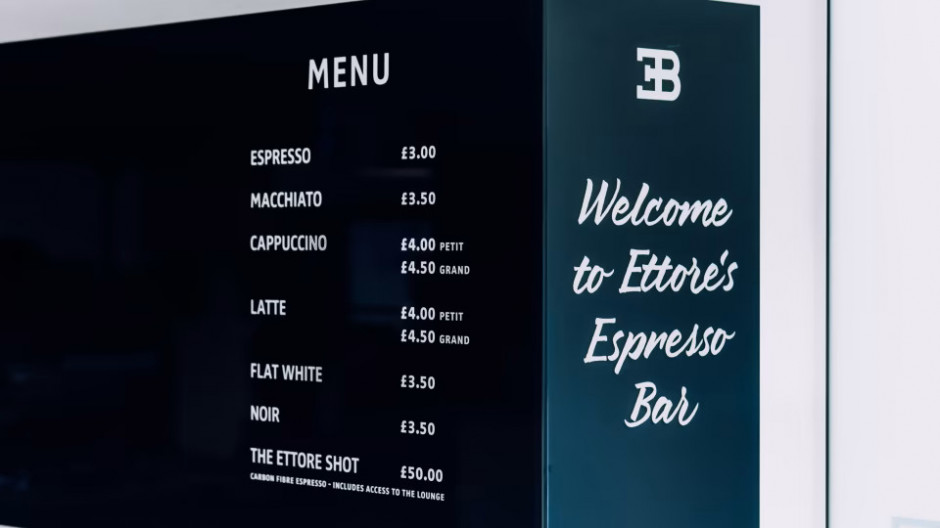 Ettore's Espresso Bar w Londynie - menu kawiarni / materiały prasowe 