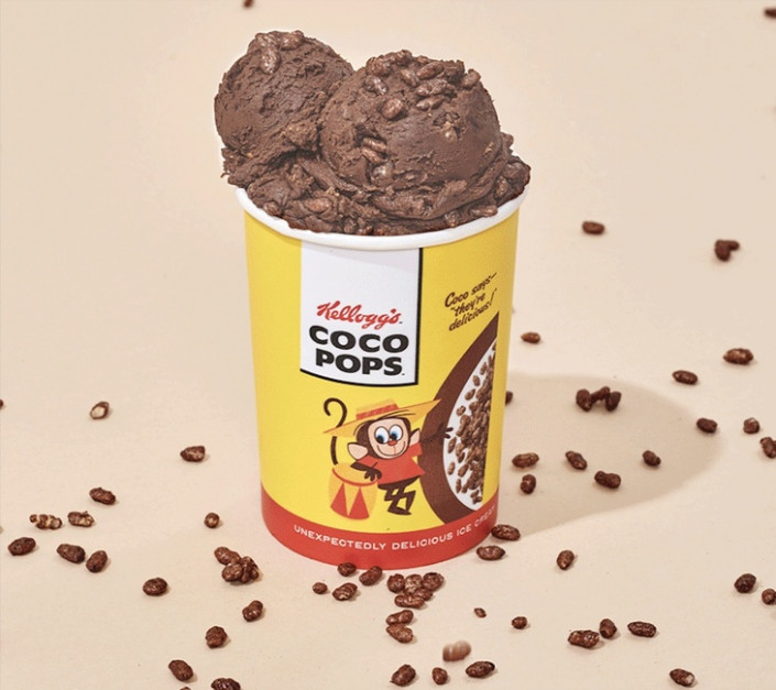 Lody o smaku Coco Pops - THE ICE CREAM PROJECT / materiały prasowe Anya Hindmarch 