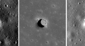 Zdjęcia księżycowych jaskiń, fot. NASA