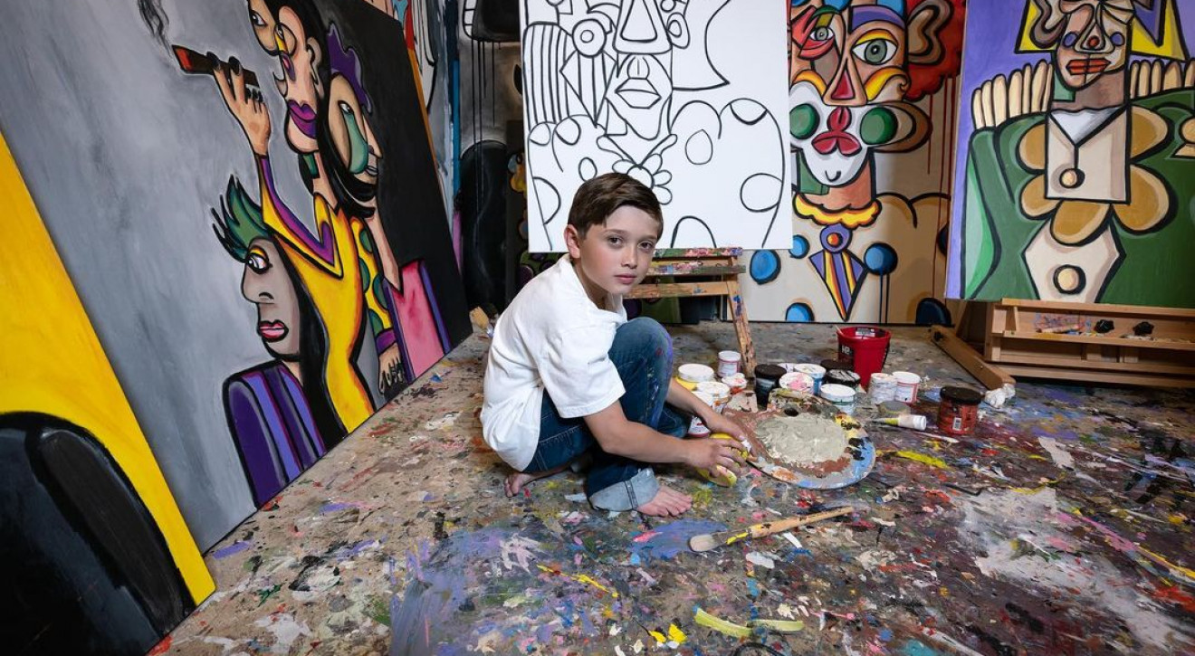 Ten 10-latek maluje jak Picasso. Jego obraz inspirowany „Guernicą” wesprze pomoc Ukrainie