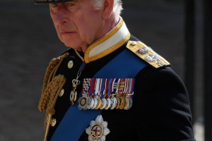 Przyszły król Wielkiej Brytanii Karol na pogrzebie Elżbiety II / PAP 
