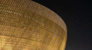 Mundial 2022. Oto główny stadion mistrzostw świata w Katarze. Wygląda jak złota „szprycha” i robi niesamowite wrażenie