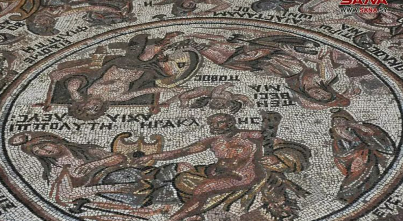 "Wojna trojańska i 40 kochanek Neptuna" - archeolodzy odkryli niezwykłą mozaikę w Syrii