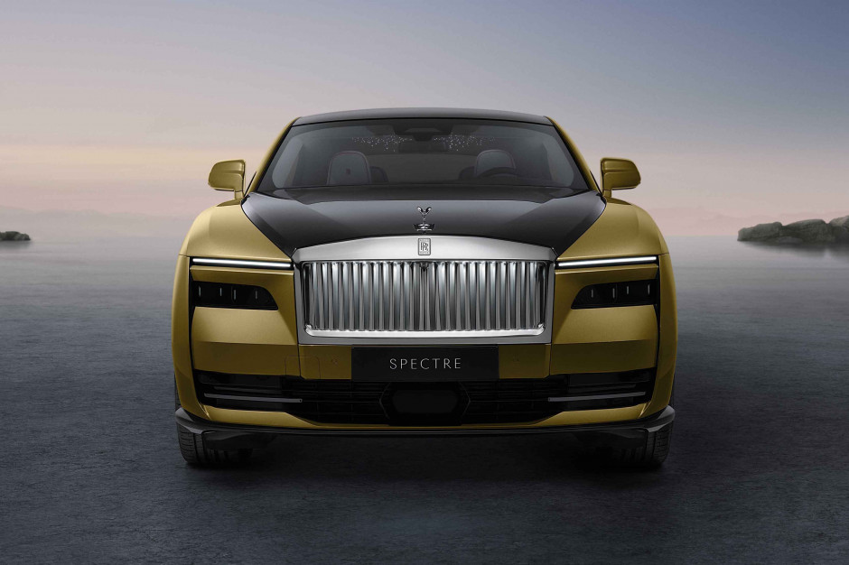 Rolls-Royce Spectre, aerodynamiczny przód auta, fot. mat. prasowe