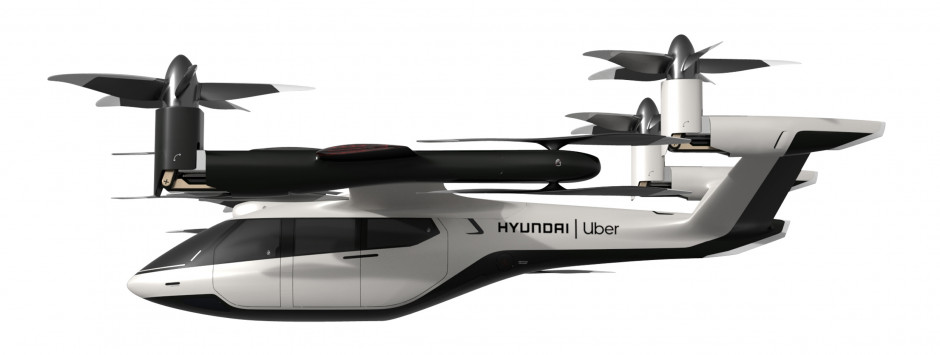 Projekt powietrznych taksówek Urban Air Mobility autorstwa marki Hyundai, fot. materiały prasowe