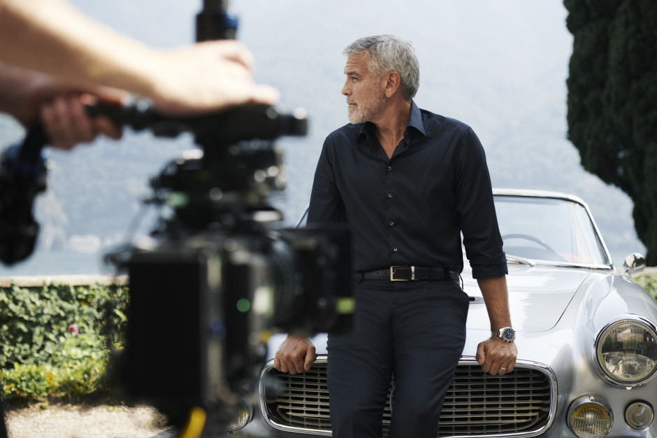 George Clooney w kampanii OMEGA Speedmaster'57 / materiały prasowe 