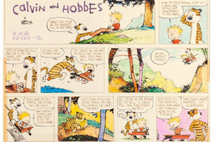 Gazetowy komiks „Calvin i Hobbs”, fot. Heritage Auctions