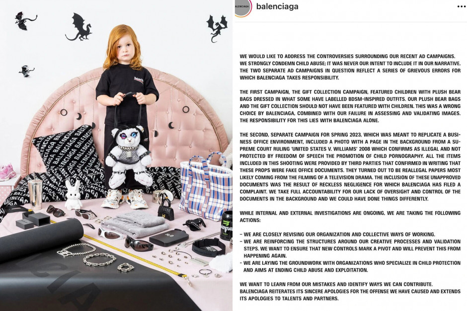 Skandaliczna kampania Balenciaga z udziałem dzieci / materiały prasowe Balenciaga