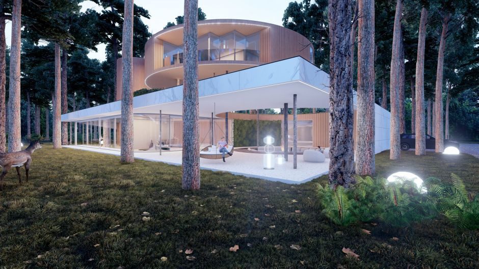 Tree house - Projekt domu: Przemysław Olczyk, Mobius Architekci. Fot. Mobius Architekci