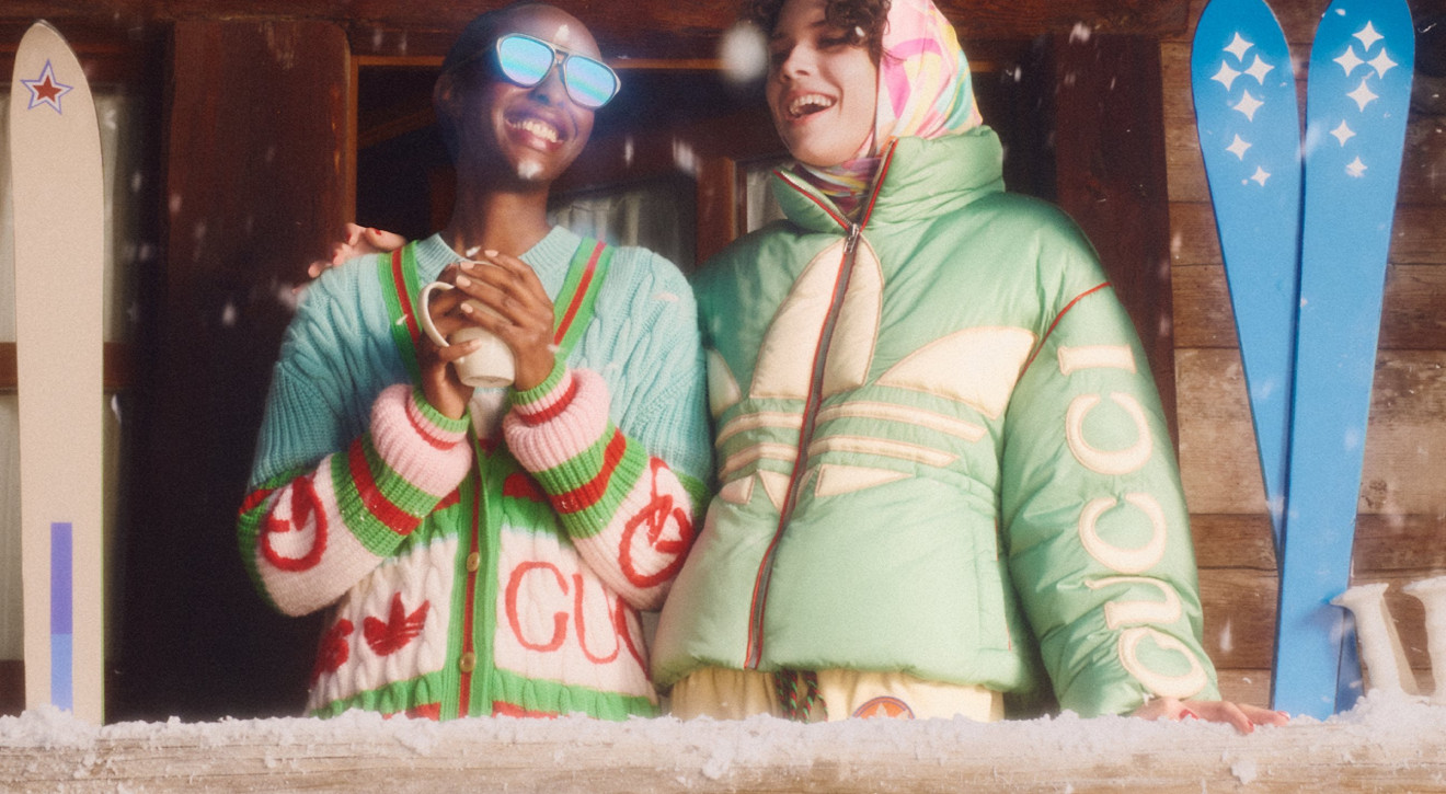 Gucci x Adidas jadą na narty! Kolekcja w stylu vintage jak teledysk "Last Christmas"