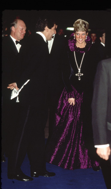 Księżna Diana na gali charytatywnej w 1987 roku / Getty Images