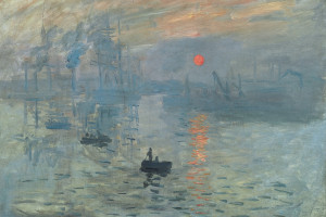 Claude Monet, "Impresja, wschód słońca", Domena publiczna, Wikimedia Commons