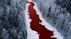 Norylsk w Rosji - "krwawa rzeka" / Twitter