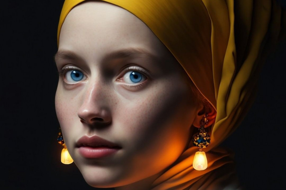Holandia. Arcydzieło Vermeera zastąpione kopią stworzoną przez sztuczną inteligencję / Instagram @julian_ai_art
