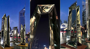 Lustrzane rzeźby Oskara Zięty podbijają (i odbijają) Dubaj! "Urban Crystals" atrakcją międzynarodowych targów sztuki w ZEA