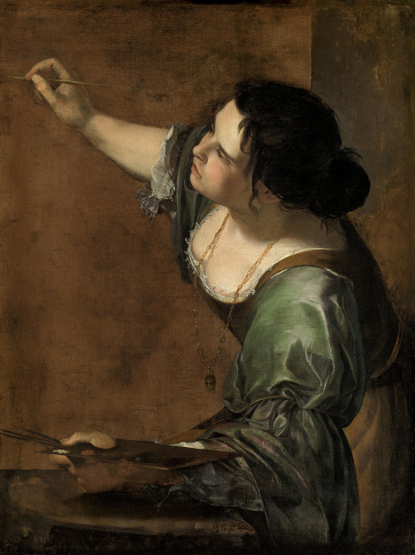 Artemisia Gentileschi - Autoportret jako Alegoria Malarstwa / 