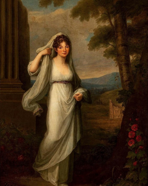 Angelika Kauffmann - Portret Heleny ze Stadnickich Męcińskiej (ok. 1791) / Muzeum Narodowe w Warszawie 