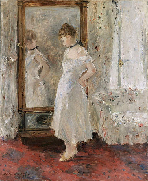Berthe Morisot - Lustro (1876) / Muzeum Thyssen-Bornemisza