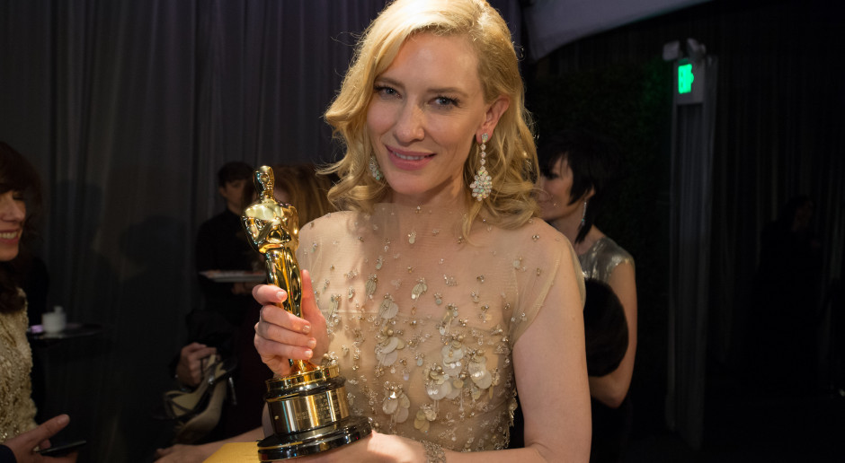 Cate Blanchett ze statuetką Oscara w 2014 roku / Greg Harbaugh / ©A.M.P.A.S.