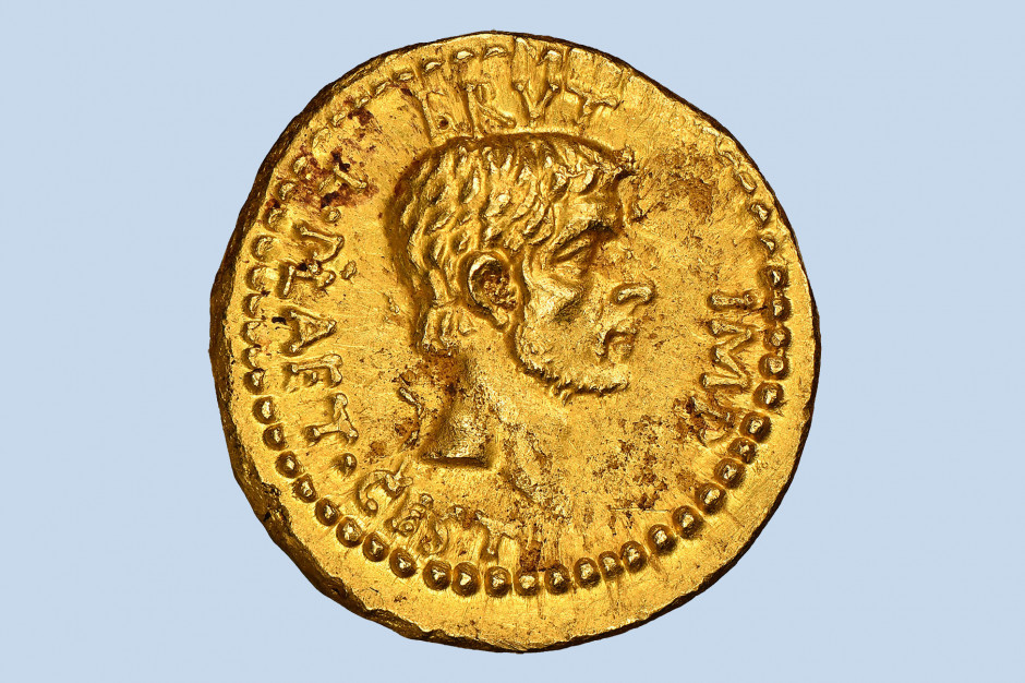 Starożytna moneta upamiętniająca idy marcowe / materiały prasowe Roma Numismatics