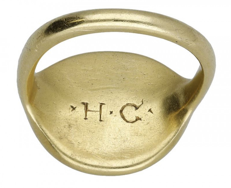 Znaleziony w ogródku pierścień pochodzi z 1620 roku / fot. Noonans Auction House / SWNS