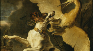 "Walka psa z czaplą" Abrahama Hondiusa / Muzeum Narodowe w Warszawie
