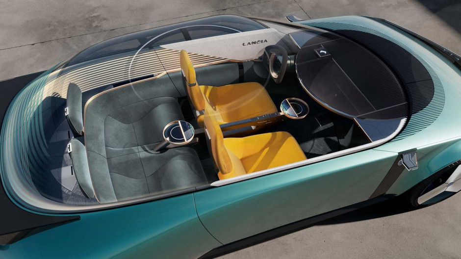 Lancia Pu+Ra - futurystyczny samochód elektryczny / materiały prasowe