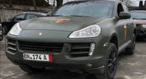 Ukraina: Luksusowe Porsche przerobione na pojazd wojskowy, fot. Car for Ukrainie