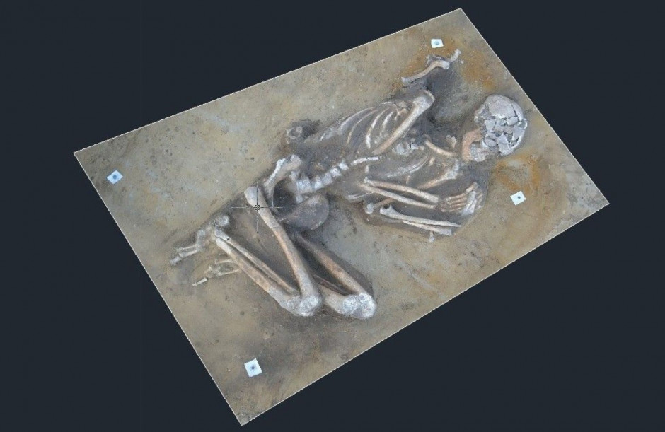 W Polsce znaleziono ludzki szkielet sprzed 7 tys. lat fot. Pawel Micyk & Lukasz Szarek