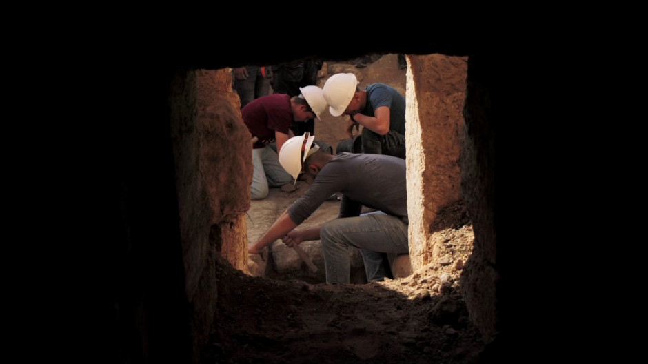Prace archeologiczne w grobowcu Salome /  Izraelski Urząd ds. Starożytności