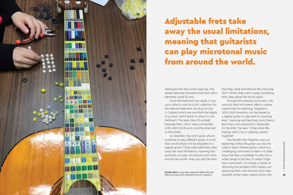 Grywalna gitara z klocków Lego / materiały promocyjne