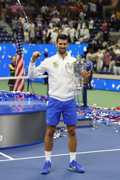 Novak Djokovic zwycięzcą US Open 2023 / PAP